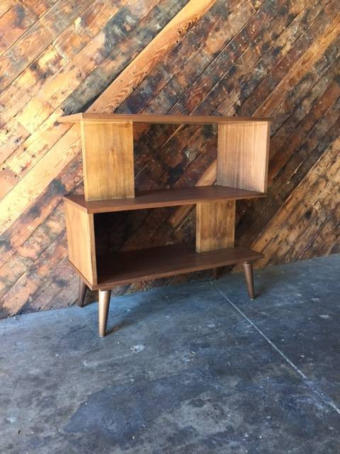 Mid Century Style Custom Zig Zag Bookshelf