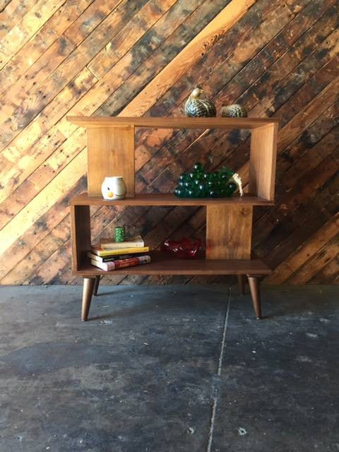 Mid Century Style Custom Zig Zag Bookshelf