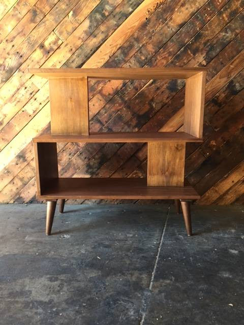 Mid Century Style Custom Zig Zag Bookshelf