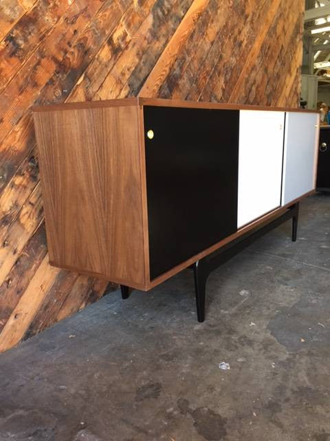 Mid Century Style Walnut Credenza