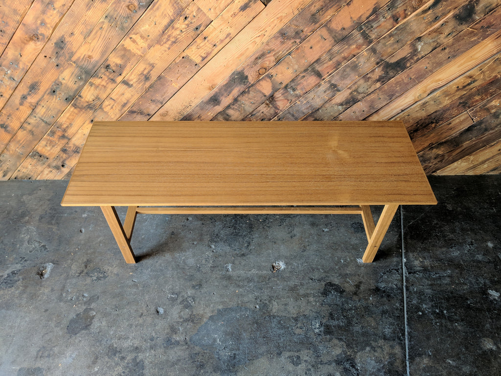 Mid Century Style Custom Teak Coffee Table