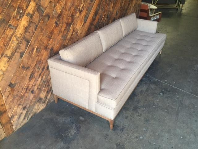 Mid Century Style Custom Sofa in Latte