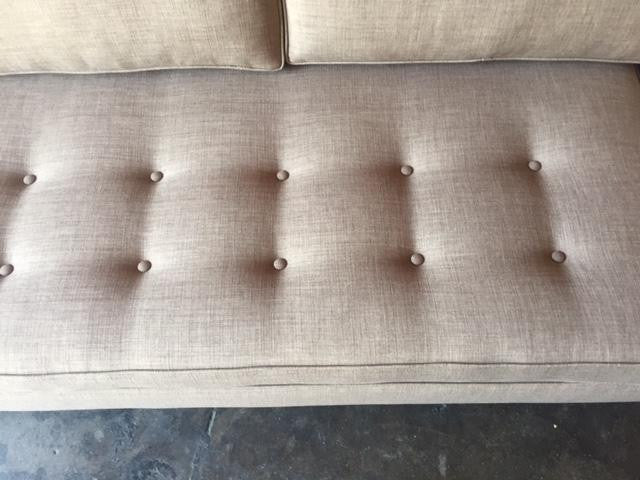 Mid Century Style Custom Sofa in Latte