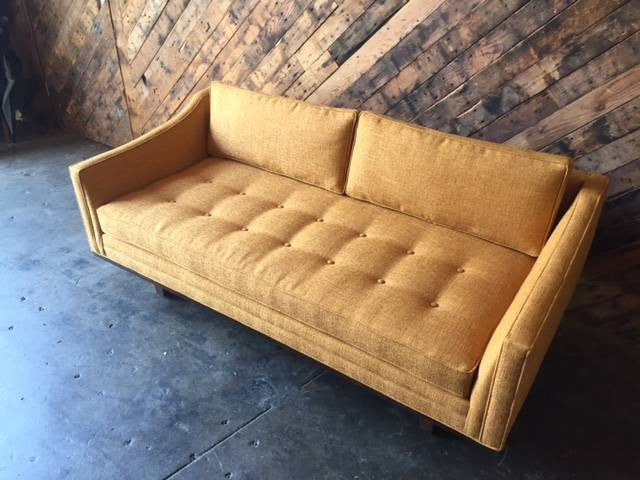 Mid Century style custom love seat sofa