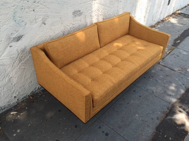 Mid Century style custom love seat sofa