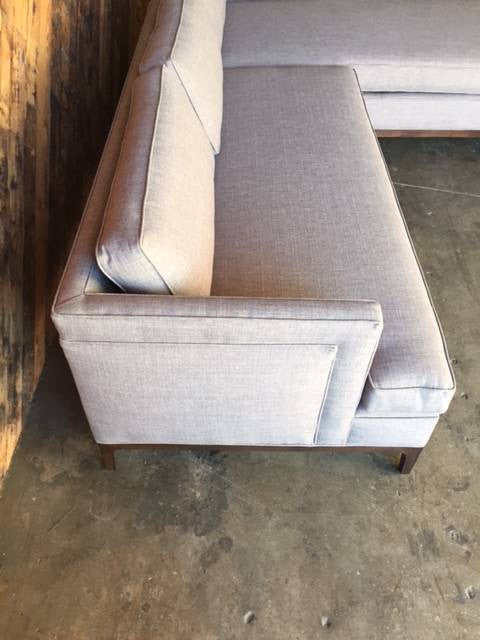 Mid Century Style Custom Reversible Sofa Chaise Lounge